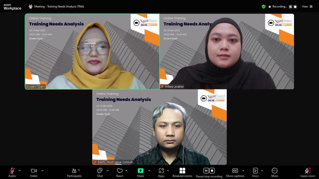 Training Needs Analisys & Evaluation 20-21 Mei 2025