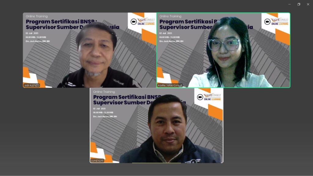 Program Sertifikasi BNSP : Supervisor Sumber Daya Manusia (SDM) 2 Juli 2025
