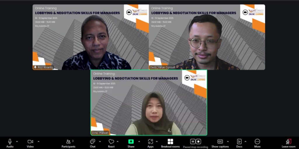 Lobbying & Negotiation Skills For Managers 18-19 September 2025