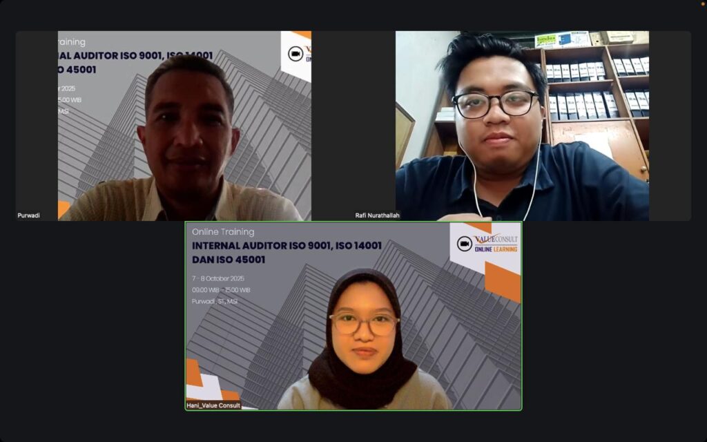 Internal Auditor ISO 9001, ISO 14001, dan ISO 45001 7 - 8 Oktober 2025