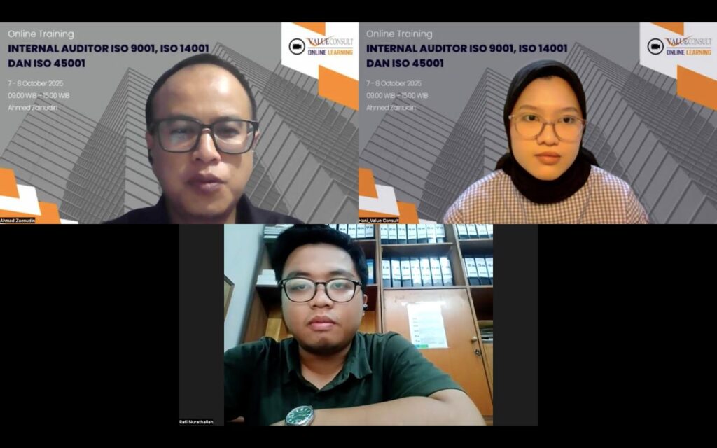 Internal Auditor ISO 9001, ISO 14001, dan ISO 45001 7 - 8 Oktober 2025