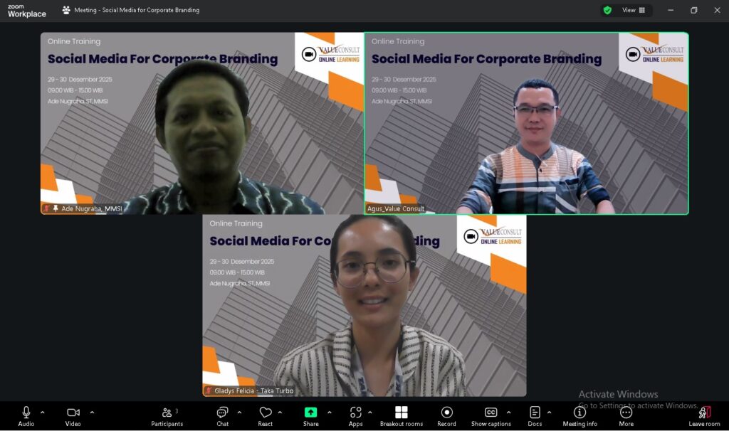 Social Media For Corporate Branding 29-30 Desember 2025