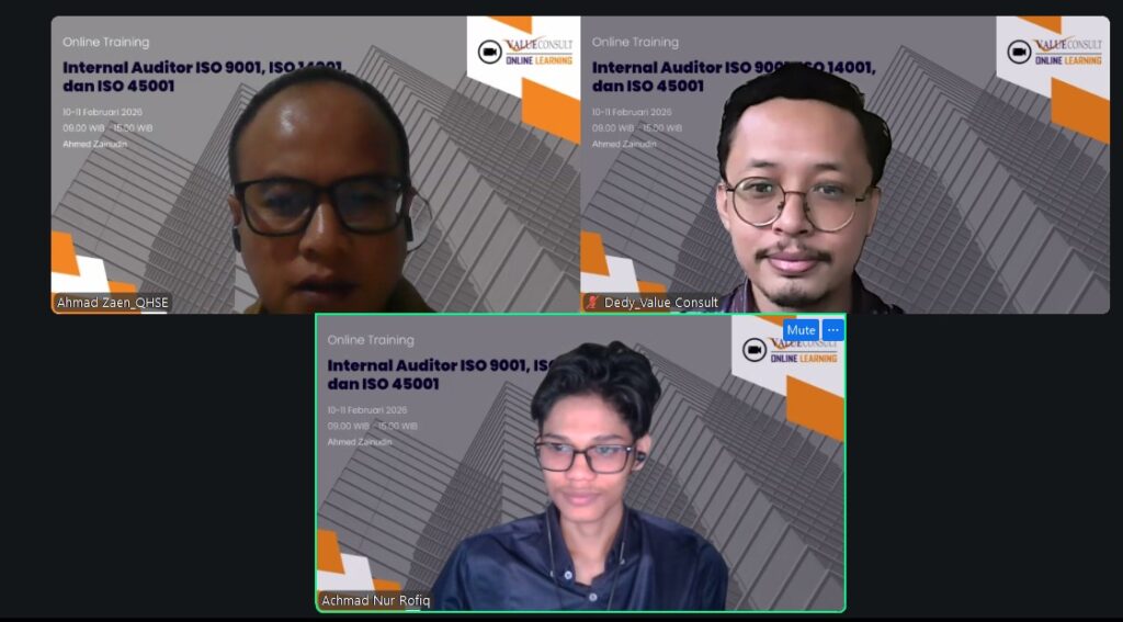 Internal Auditor ISO 9001, ISO 14001 dan ISO 45001 10-11 Februari 2026