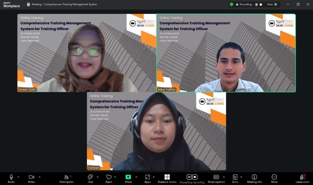 Comprehensive Training Management System for Training Officer 25 - 26 Februari 2026