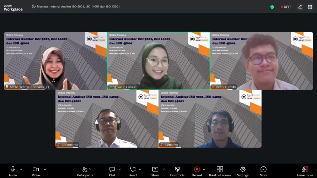 Internal Auditor ISO 9001, ISO 14001 dan ISO 45001 27 - 28 April 2026