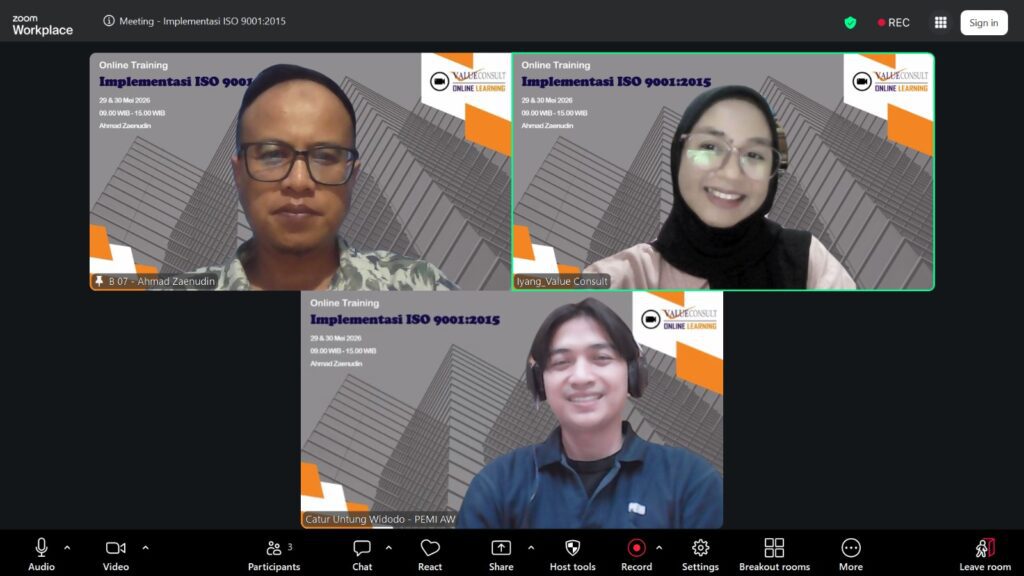 Implementasi ISO 9001:2015 29 - 30 Mei 2026
