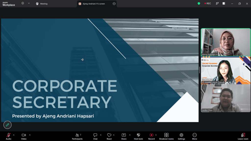 Corporate Secretary 16 - 17 Juli 2026