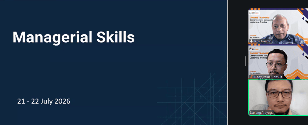 Comprehensive Managerial Skills & Leadership Training 21-22 Juli 2026